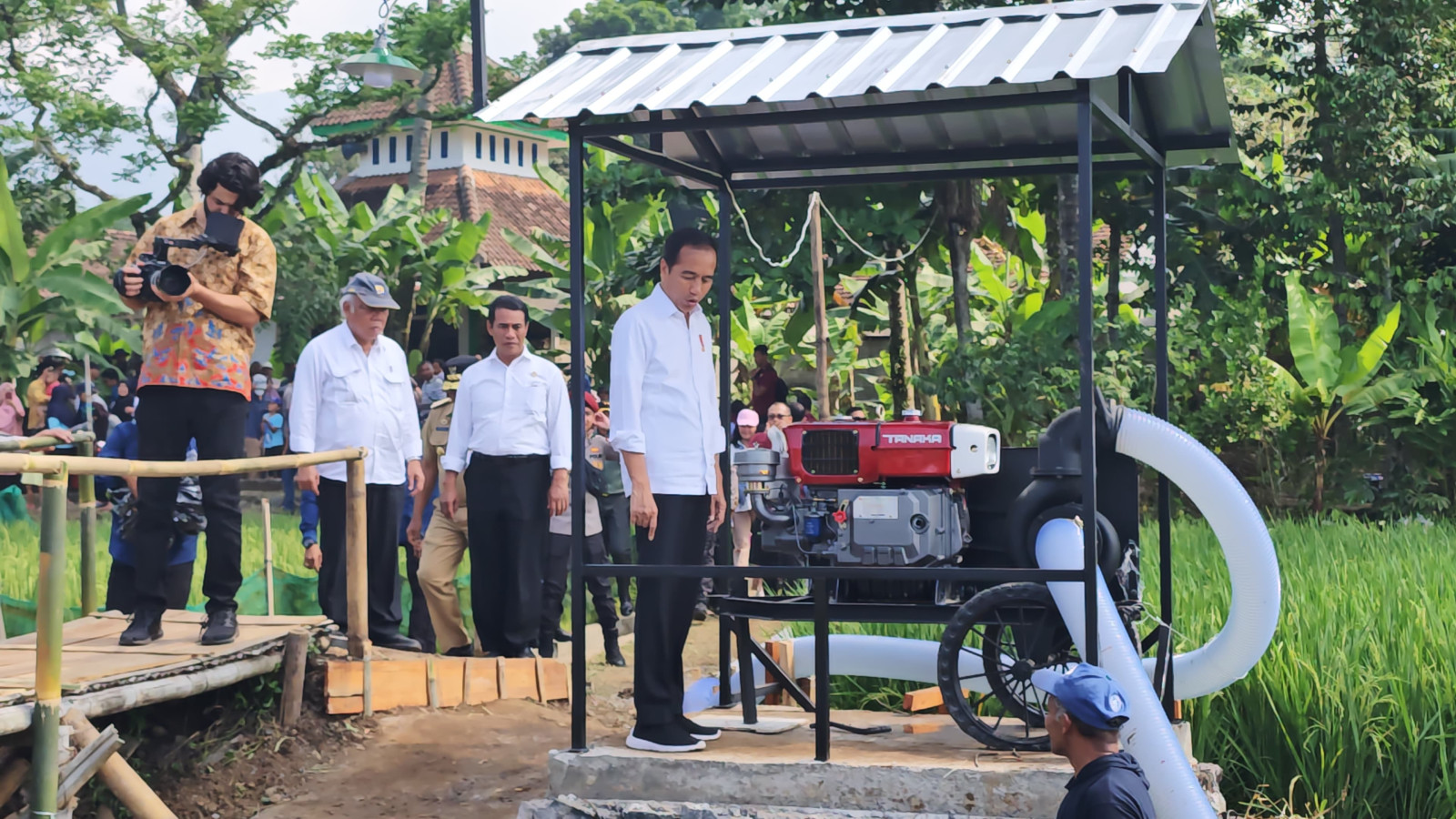 Kunjungan Kerja Presiden dan Menteri Pertanian di Kabupaten Klaten Provinsi Jawa Tengah.