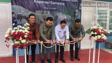 PERESMIAN UNIT PASTEURISASI KOPERASI SAMESTA DAN KEGIATAN FRESH OLEH DIRJEN PKH KEMENTAN